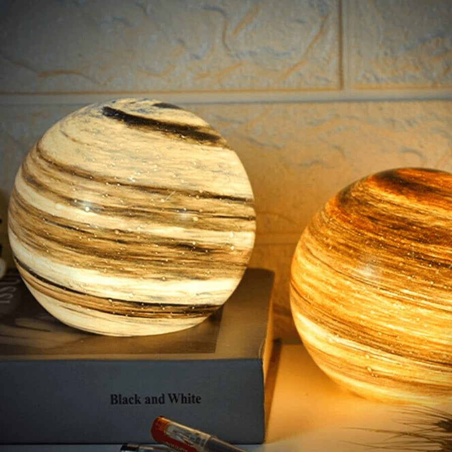 Glass Moon Lamp